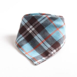 Furbud - Plaid Pet Bandana: Blue, S